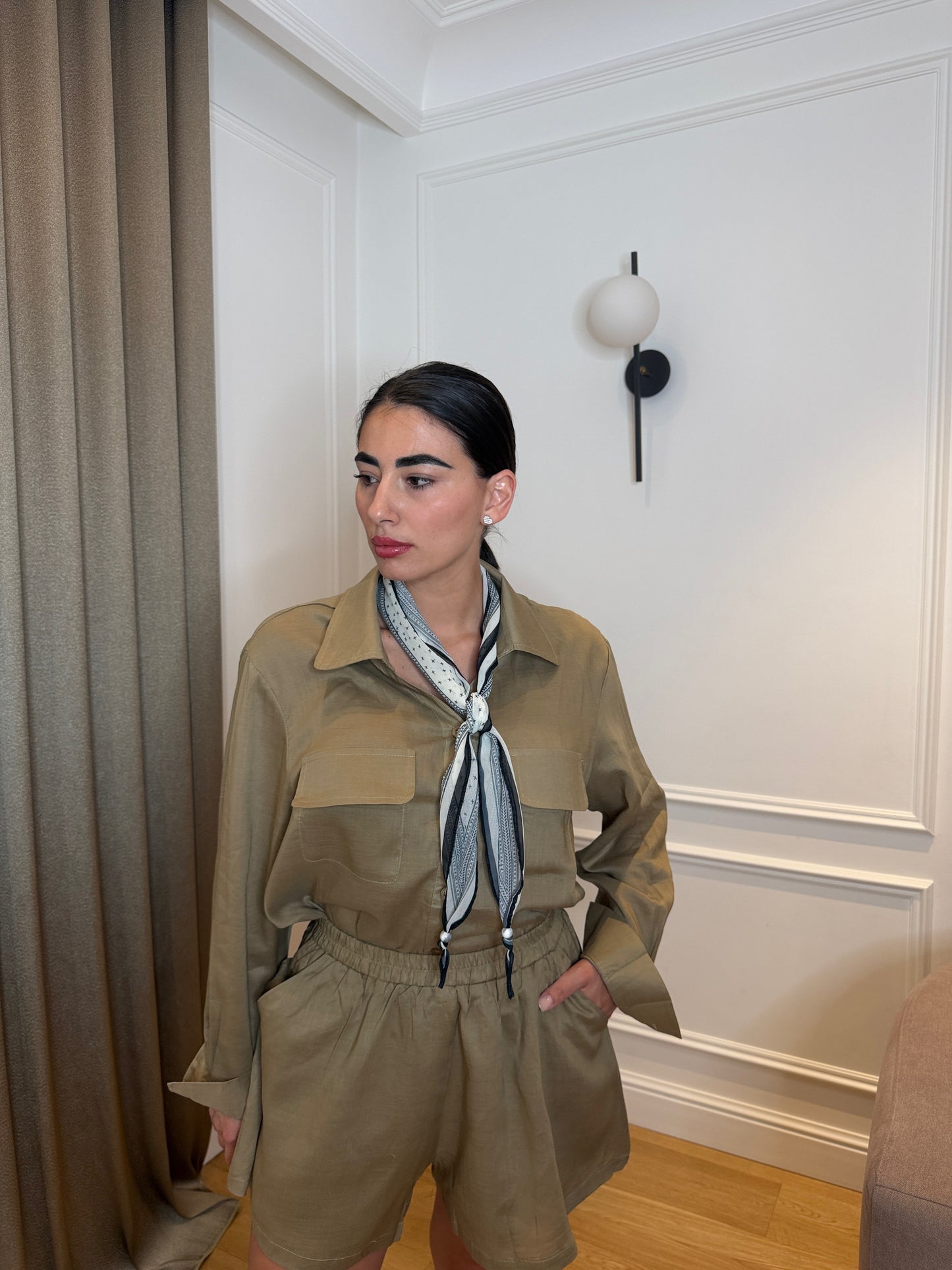 Set foulard Beige