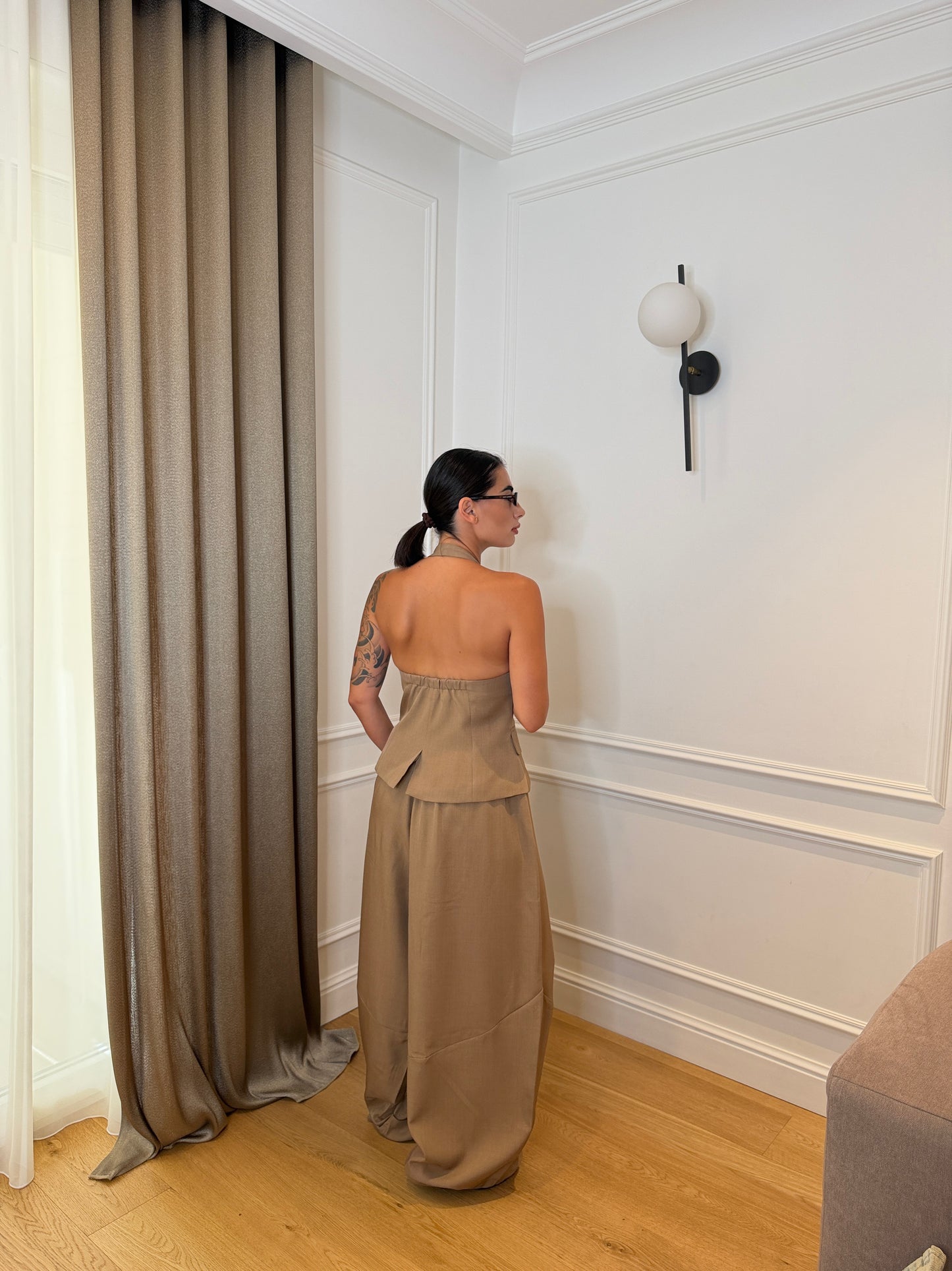 Coordinato Monaco Cuoio