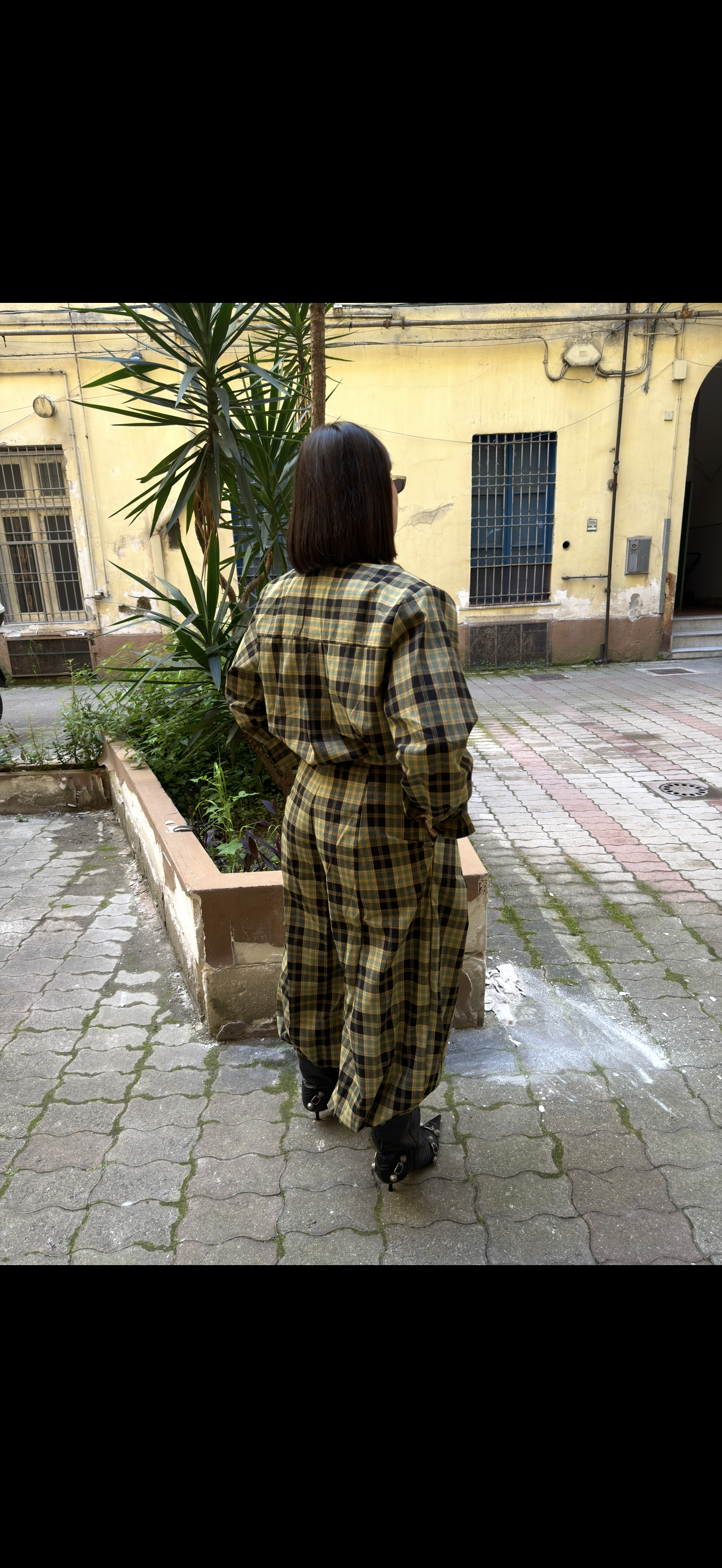 Pantaloni City verde