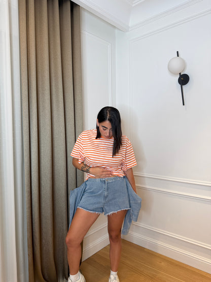 Shorts Denim nodo