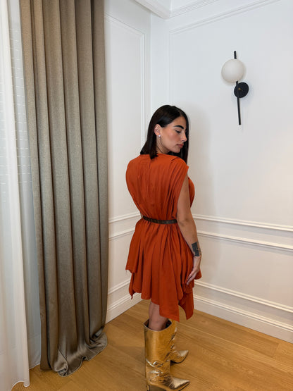 Maxi maglia ruggine