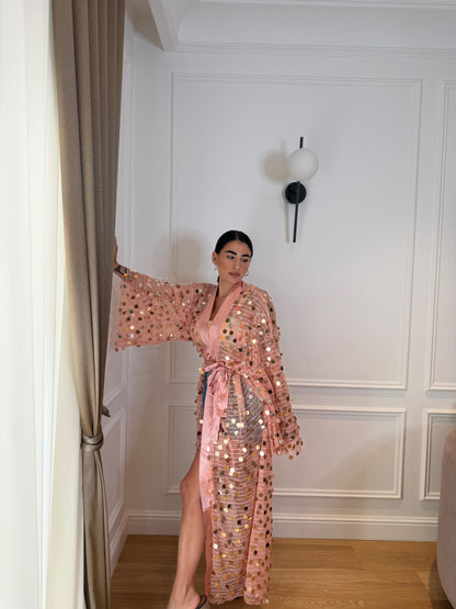 Kimono Mykonos cipria