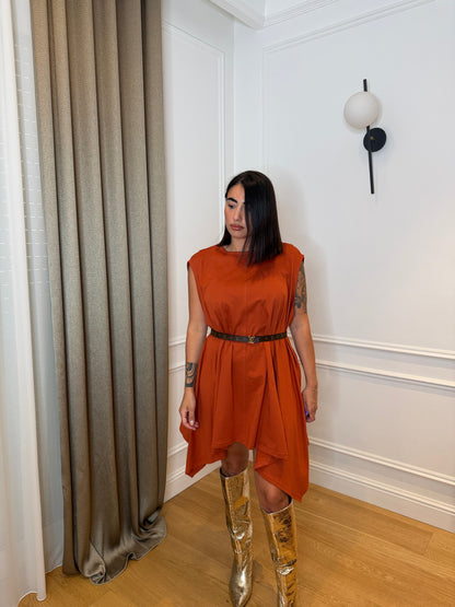 Maxi maglia ruggine