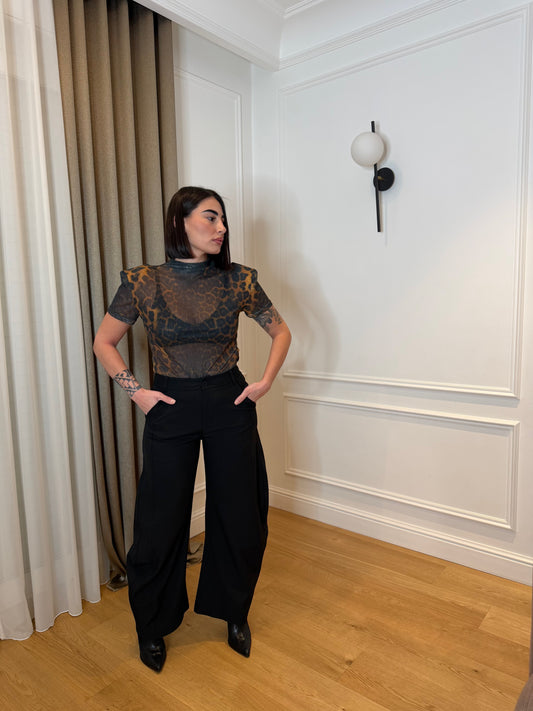 Pantalone simple black