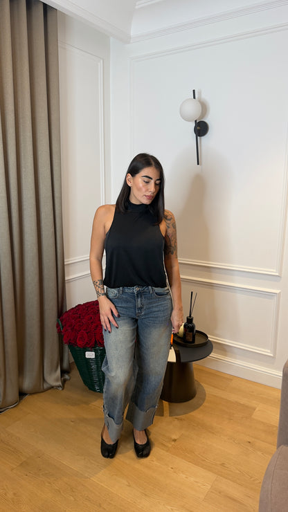 Jeans Capri Risvolto