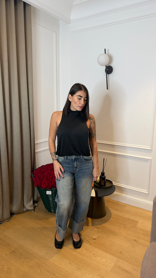 Jeans Capri Risvolto