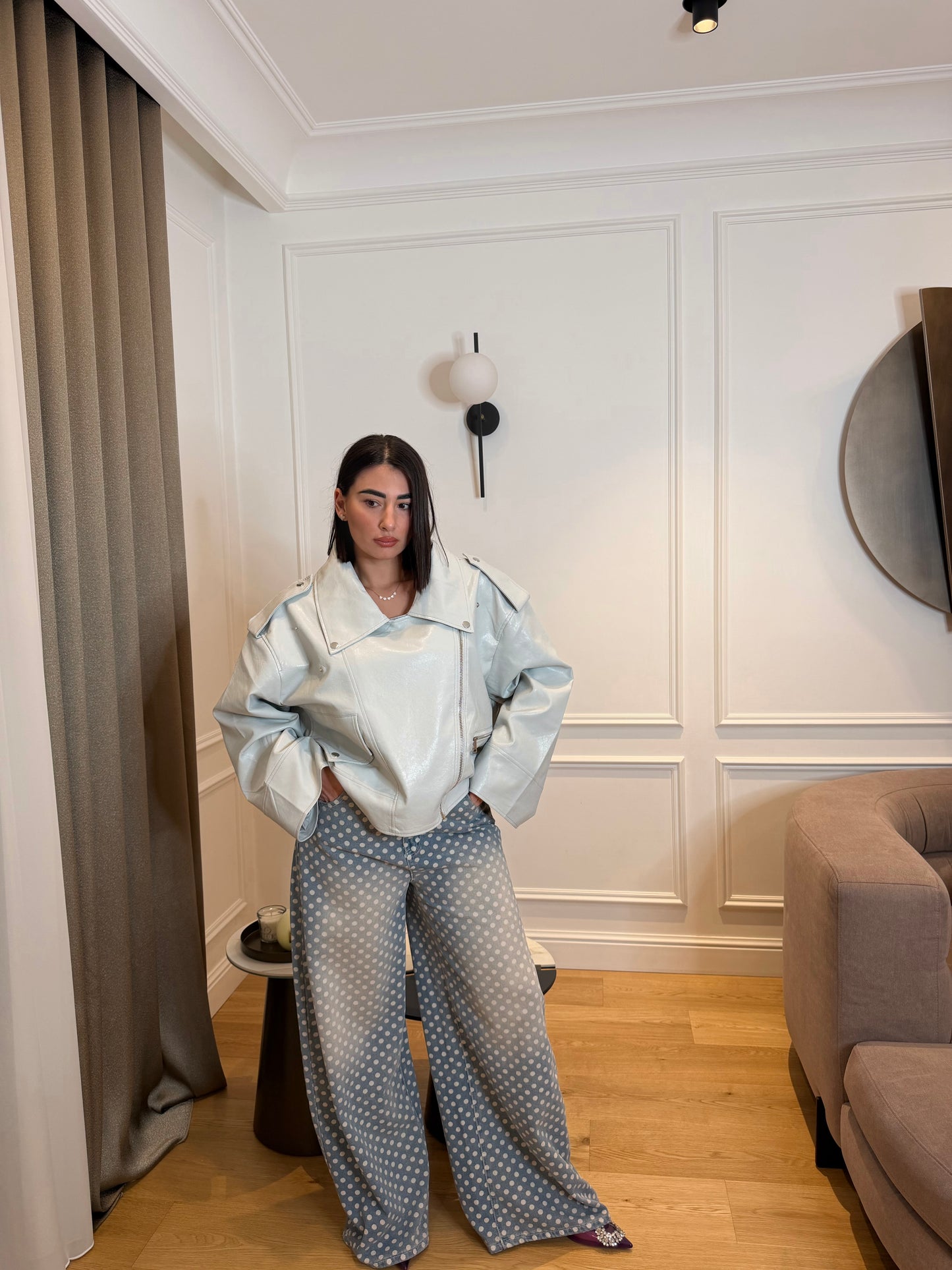 Giubbino ecopelle ice