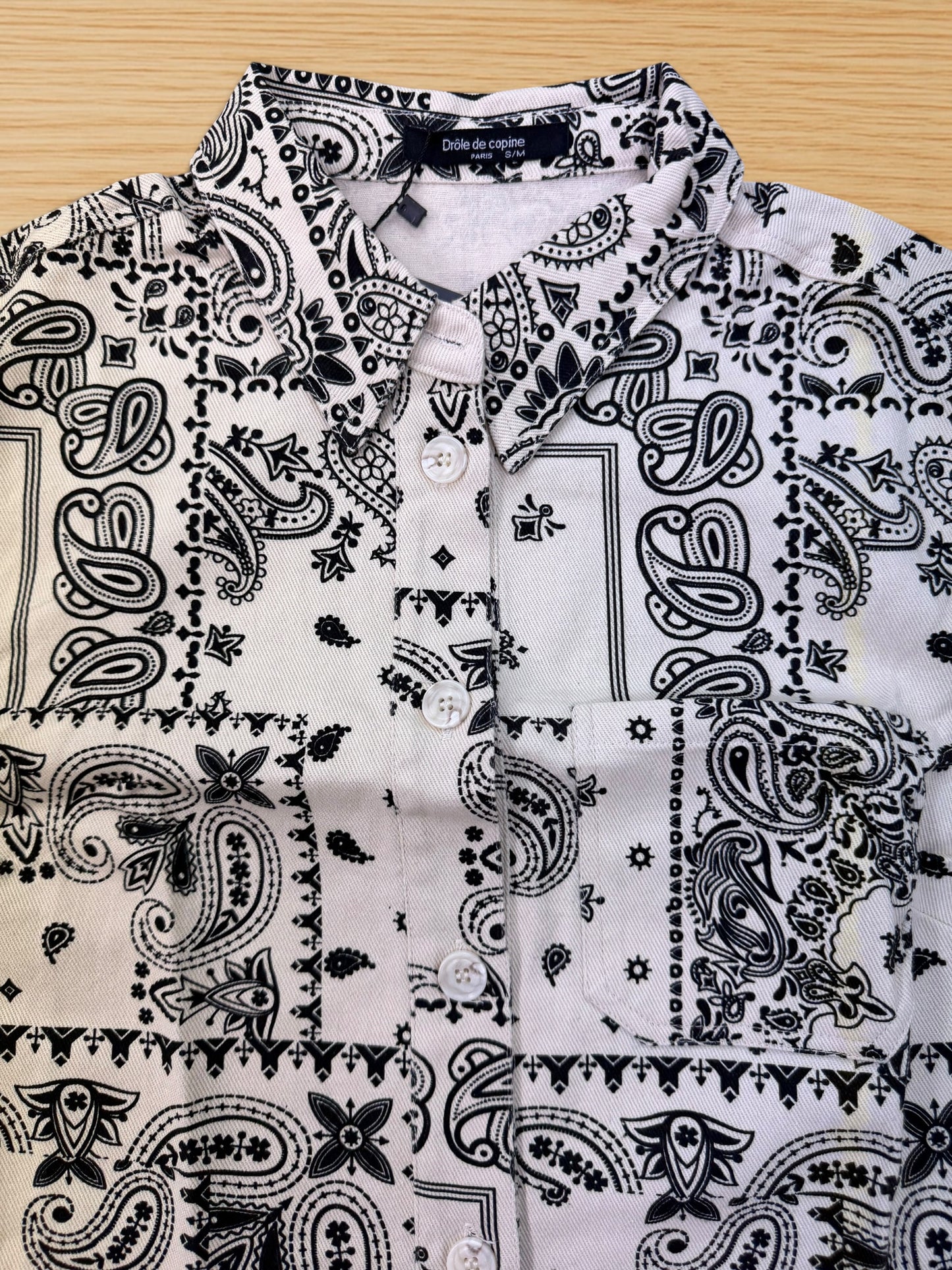 Camicia Crop bandana