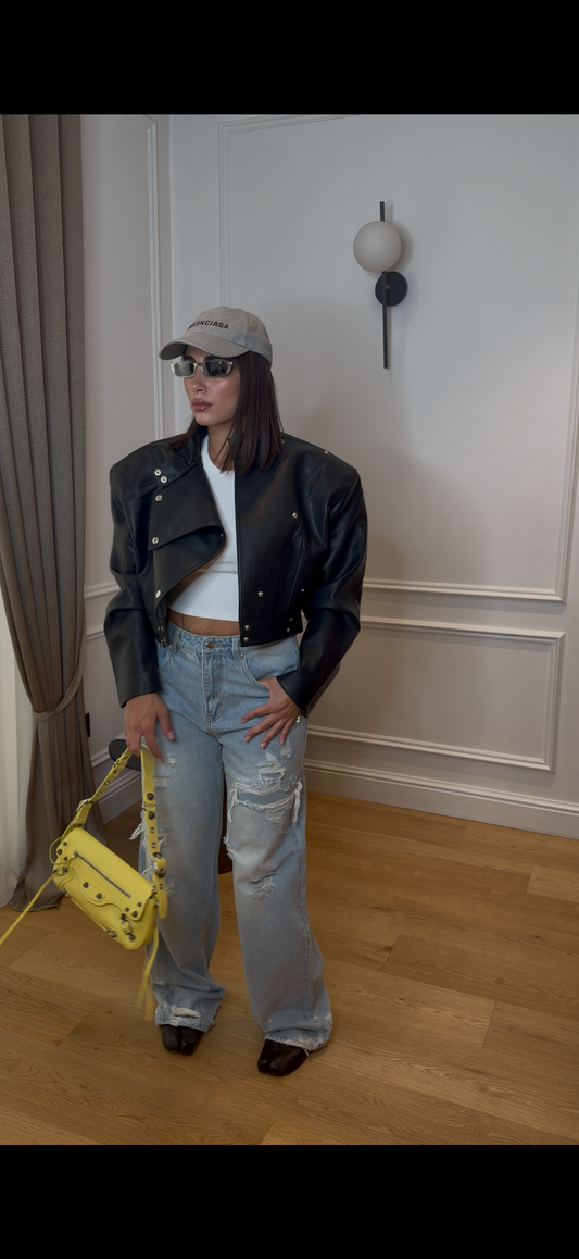 Giubbino Cross Leather