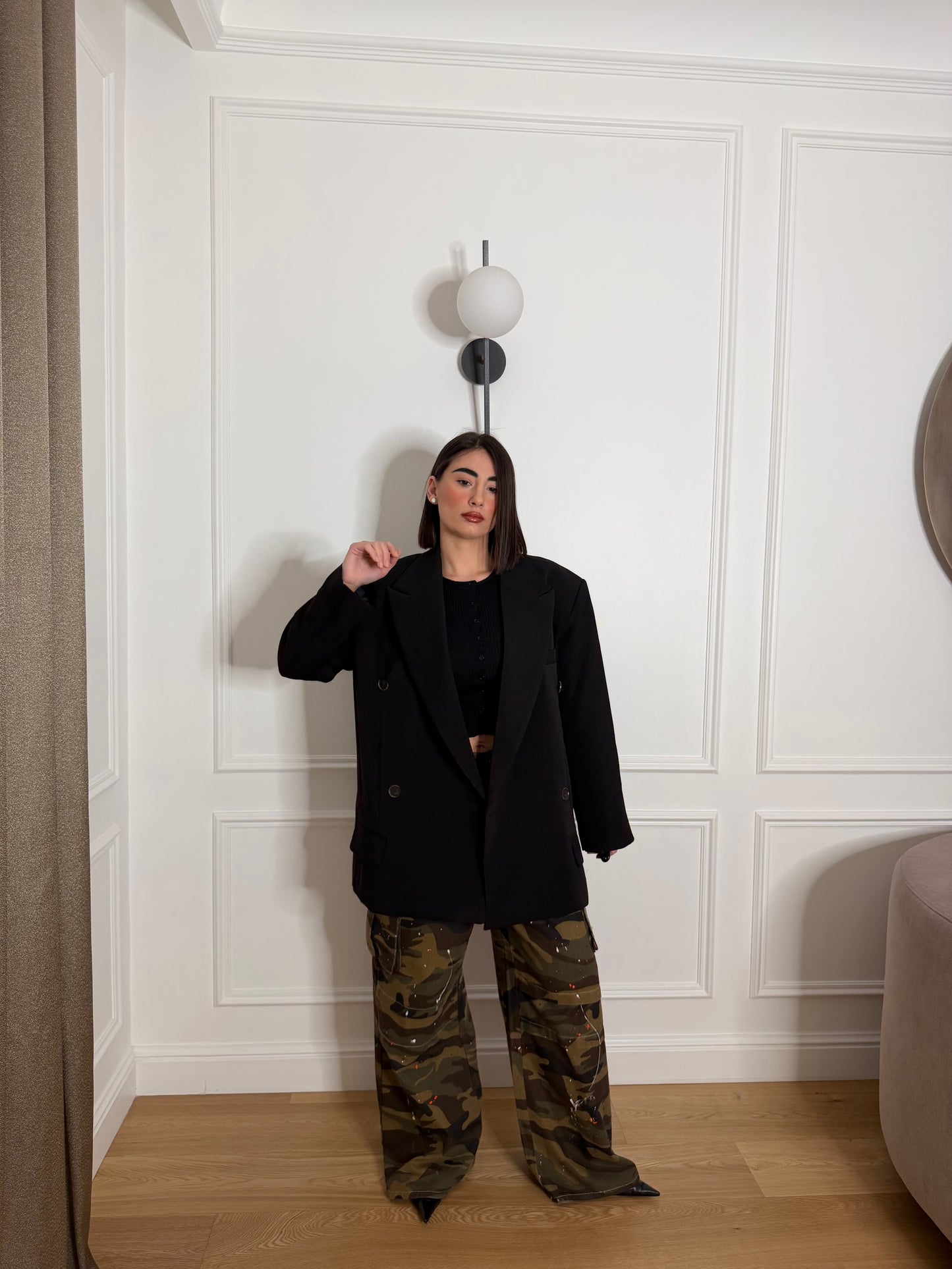 Blazer doppiopetto noir