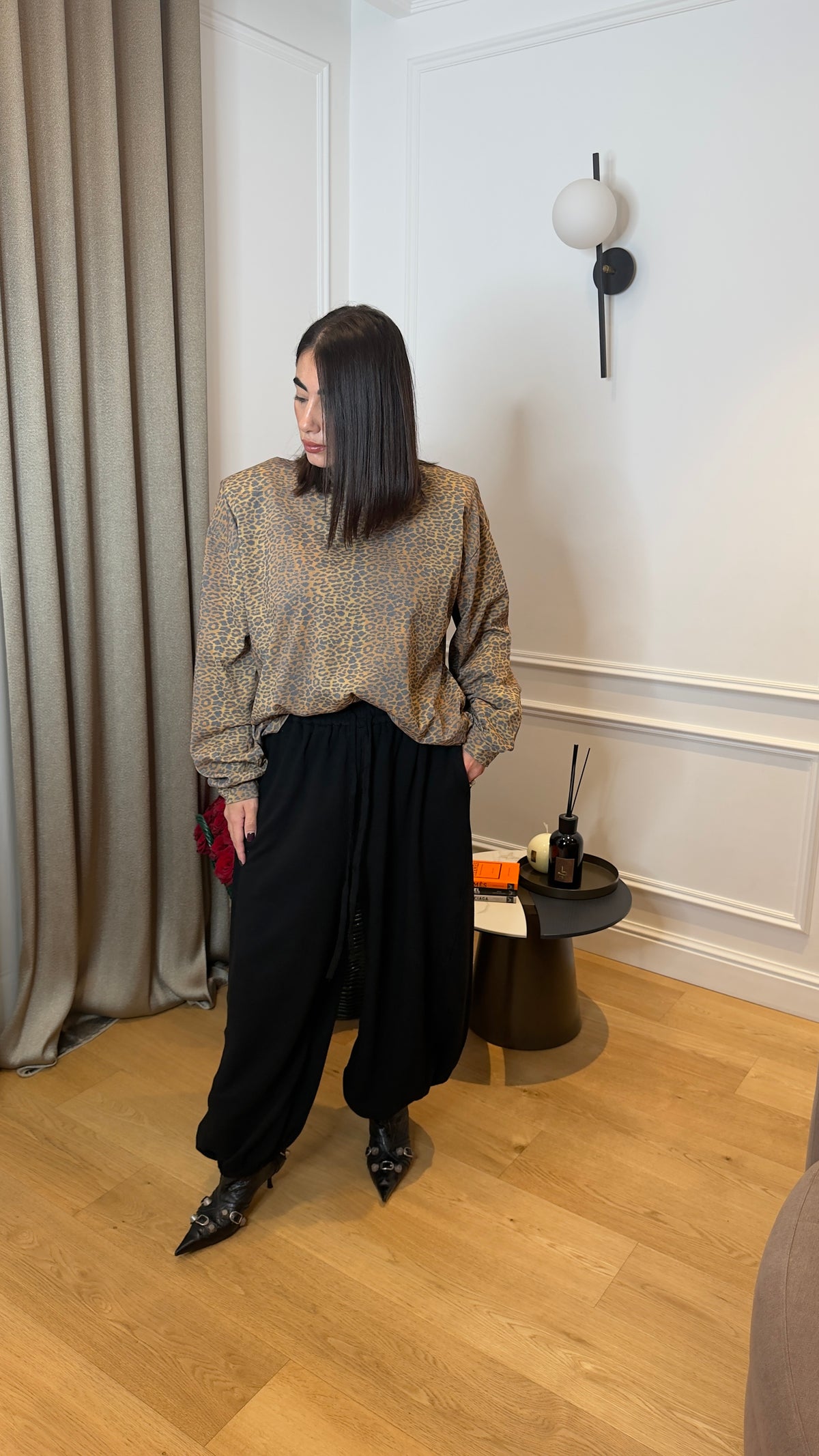 Maxi Maglia Animalier Brown