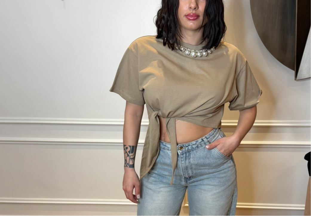 T-shirt nodo pearl