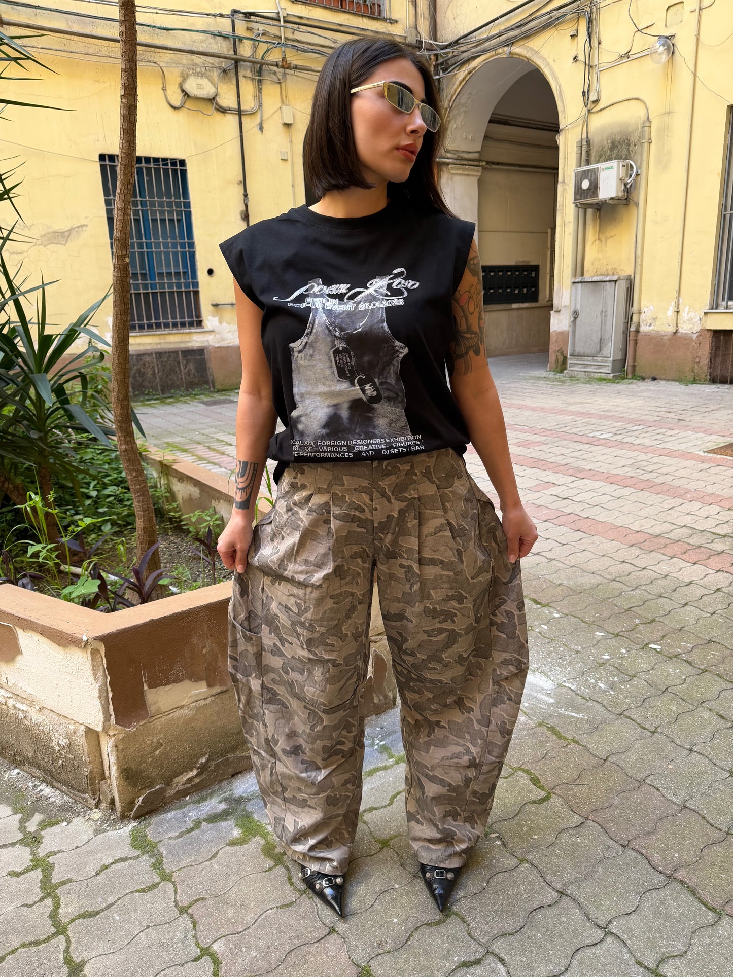 Pantaloni Camo