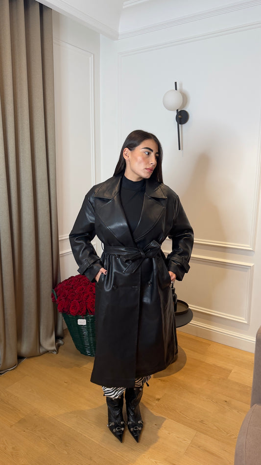 Trench Leather Black
