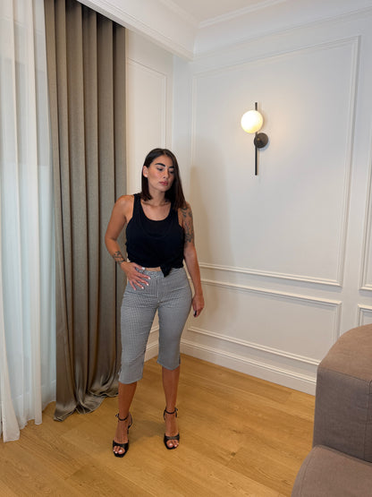Pantalone Capri quadretti