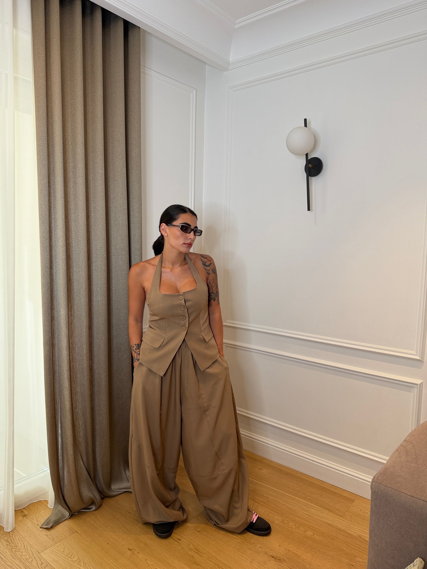 Coordinato Monaco Cuoio