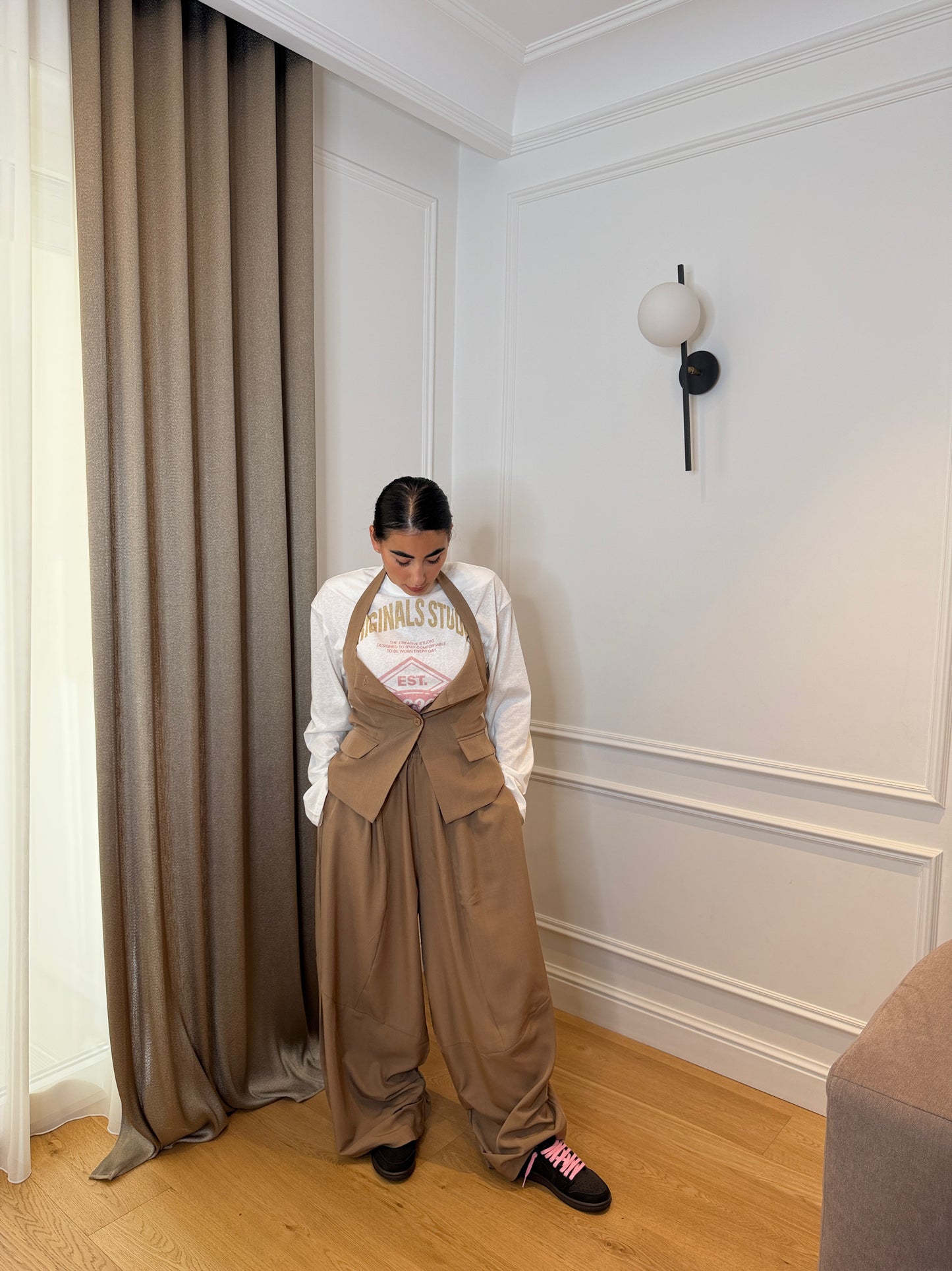 Coordinato Monaco Cuoio