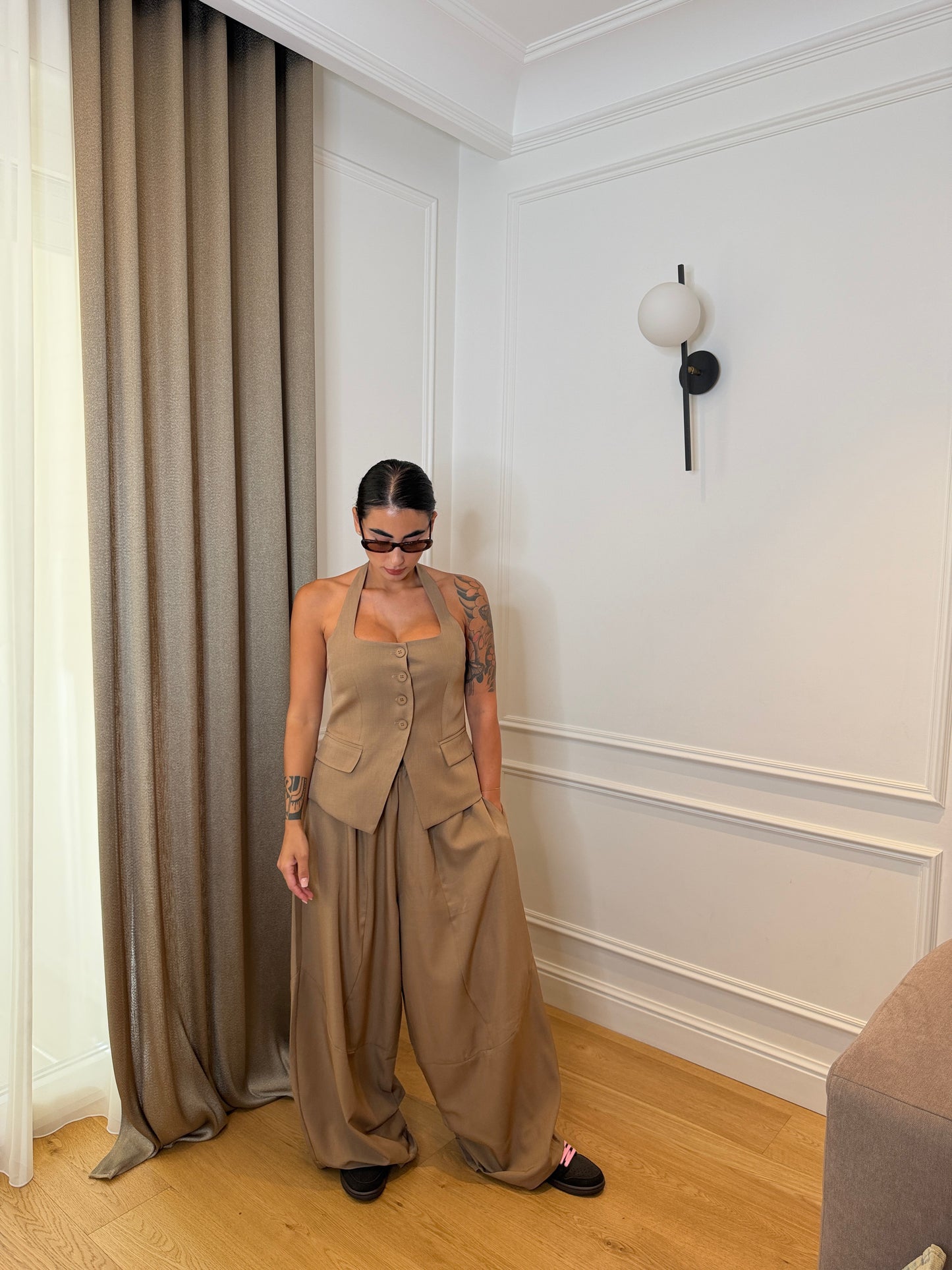 Coordinato Monaco Cuoio