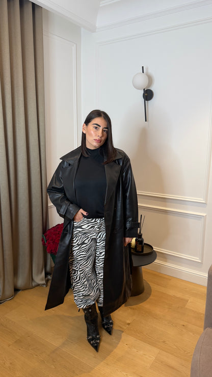 Trench Leather Black