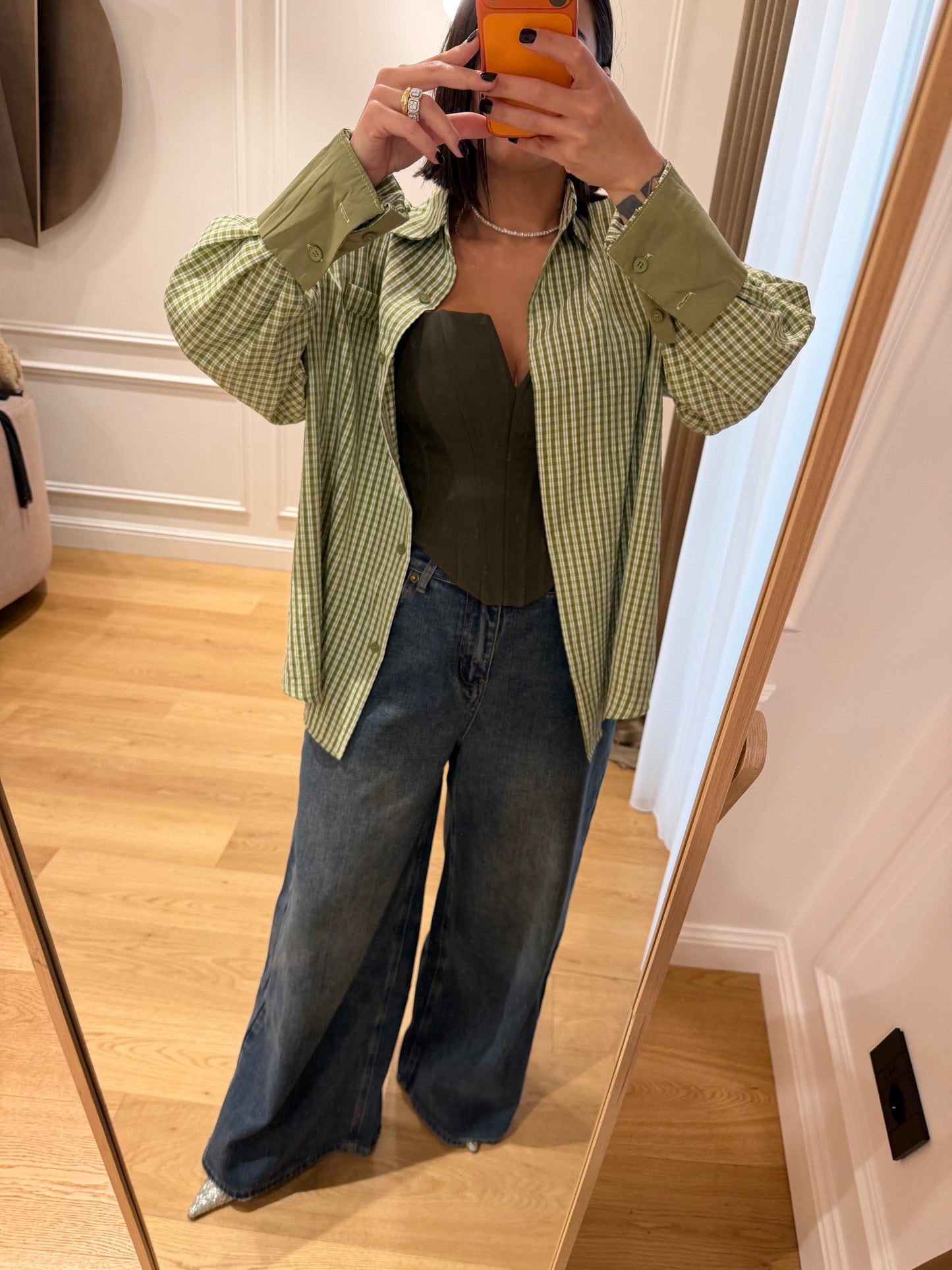 Jeans a zampa sabbiato