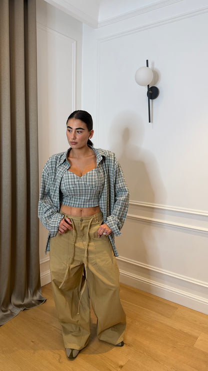 Set Top e Camicia a quadri