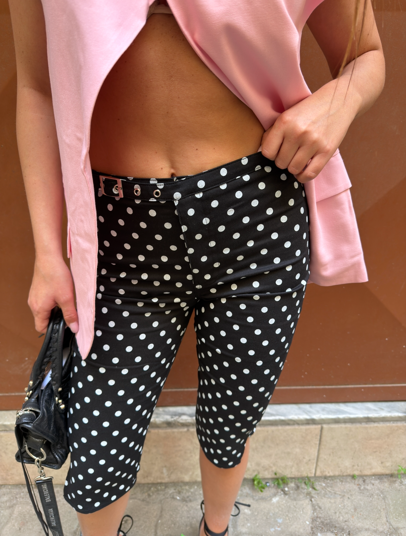 Pantalone Capri pois