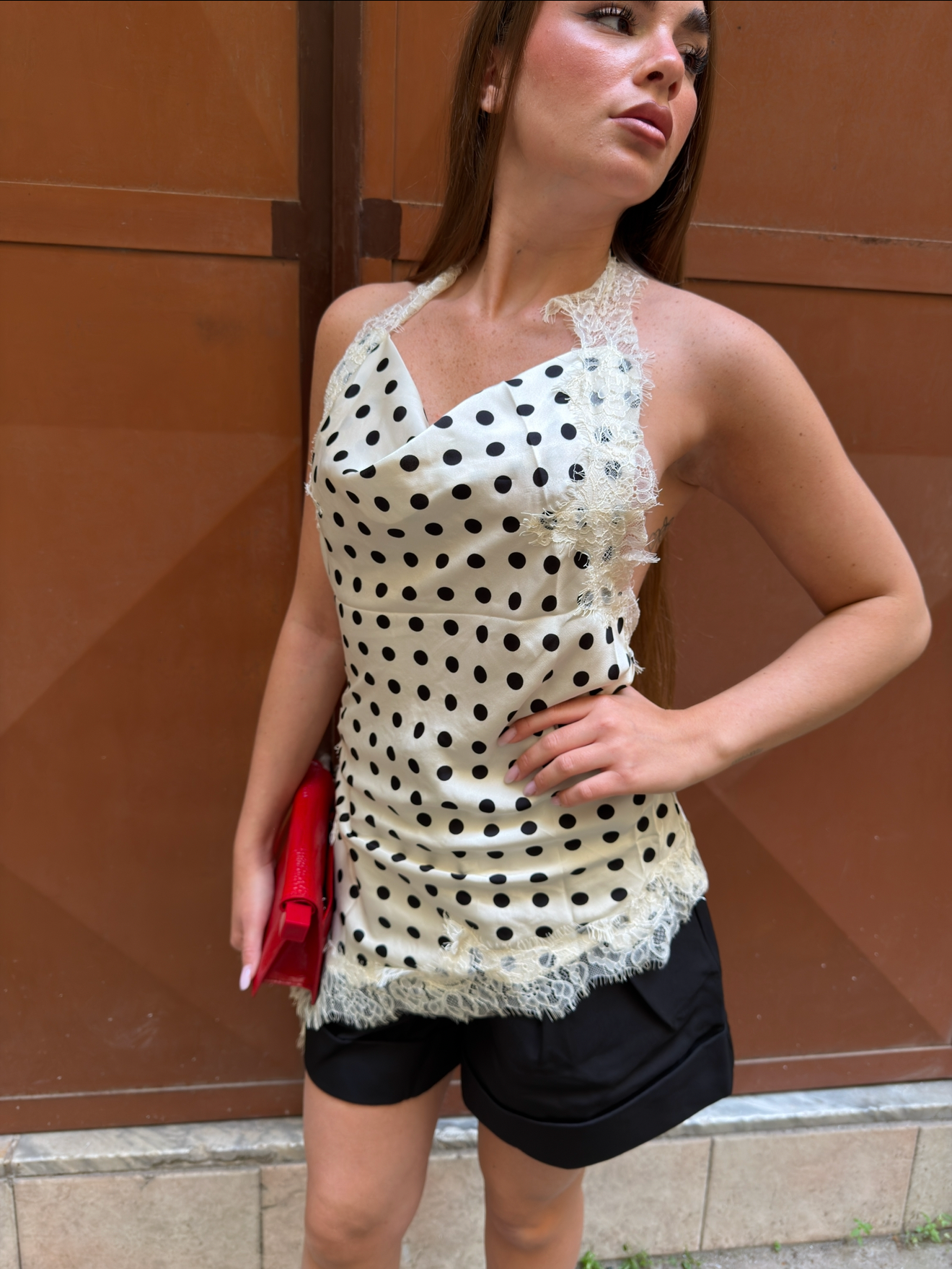 Top pois e pizzo bianco